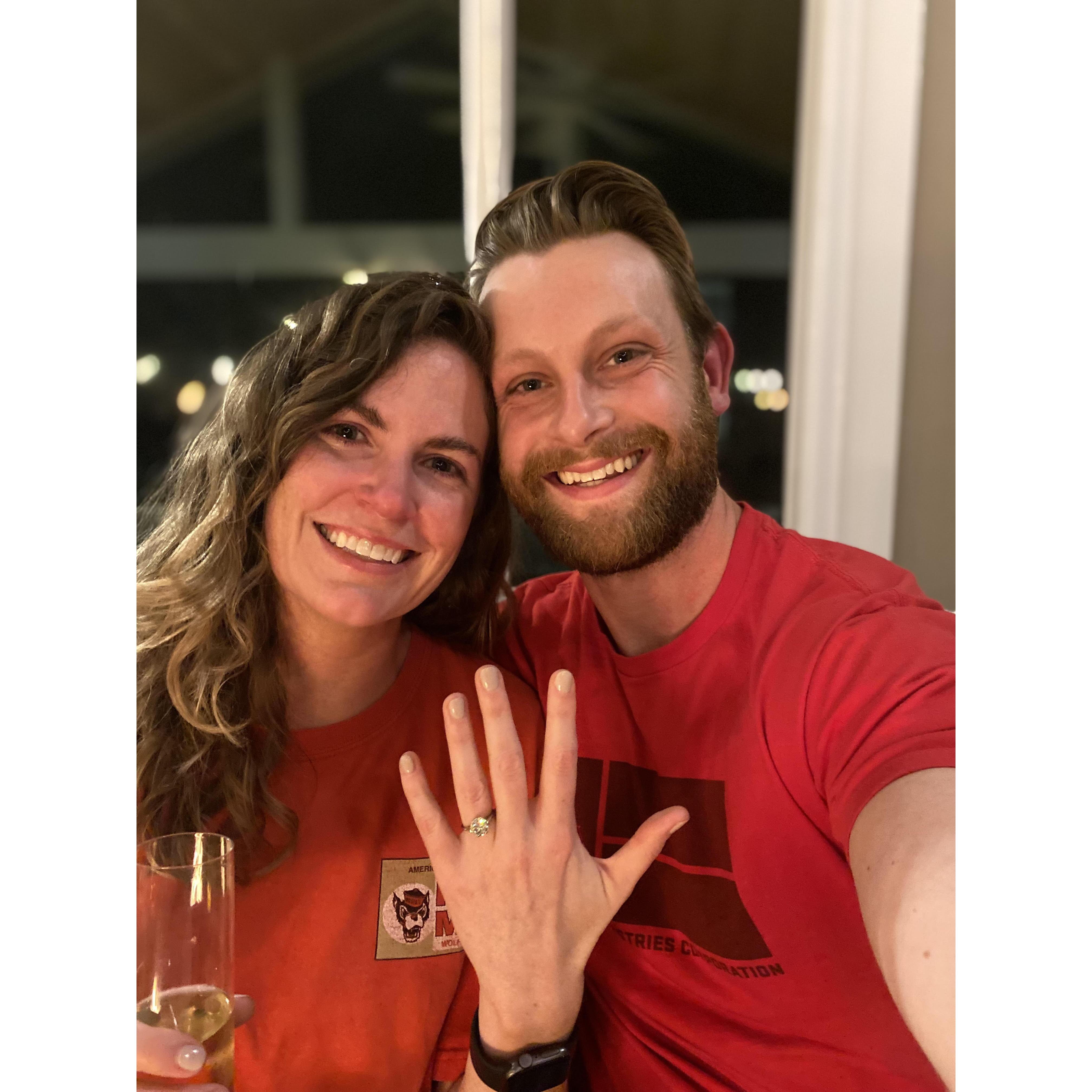 Our big night! We got engaged on December 11th, 2022!