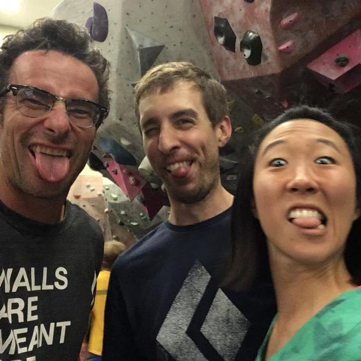 One of our celeb climbing photos...cough, with Cedar Wright (in case you didn't know).
