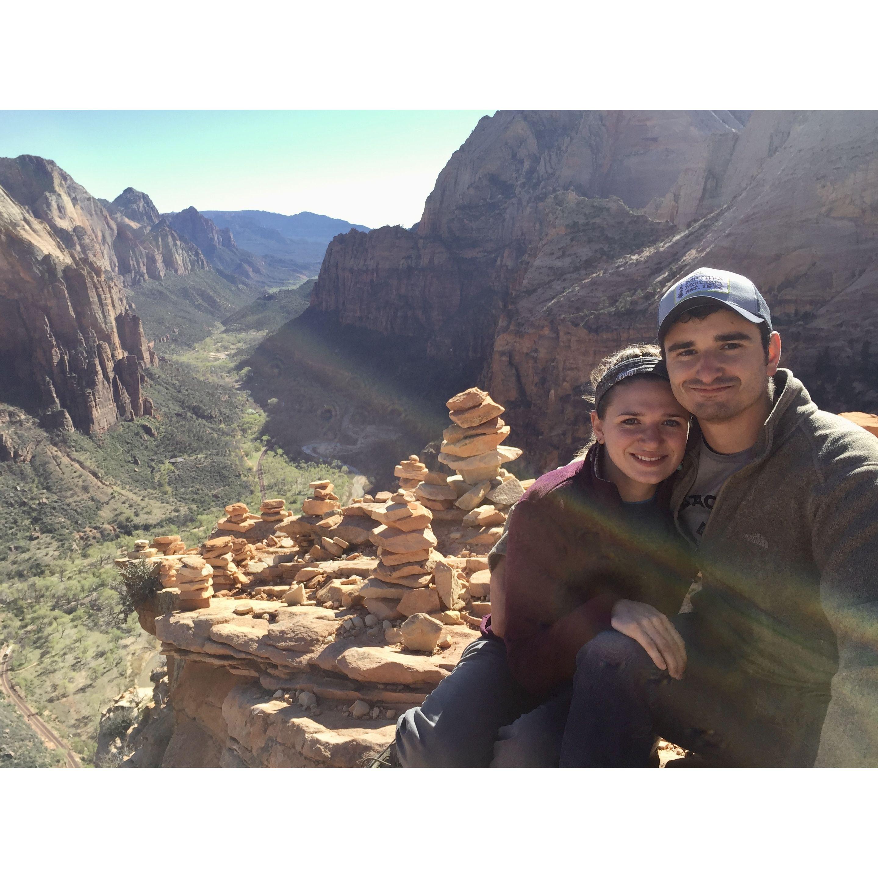 Angel's Landing in Zion National Park, 2016
