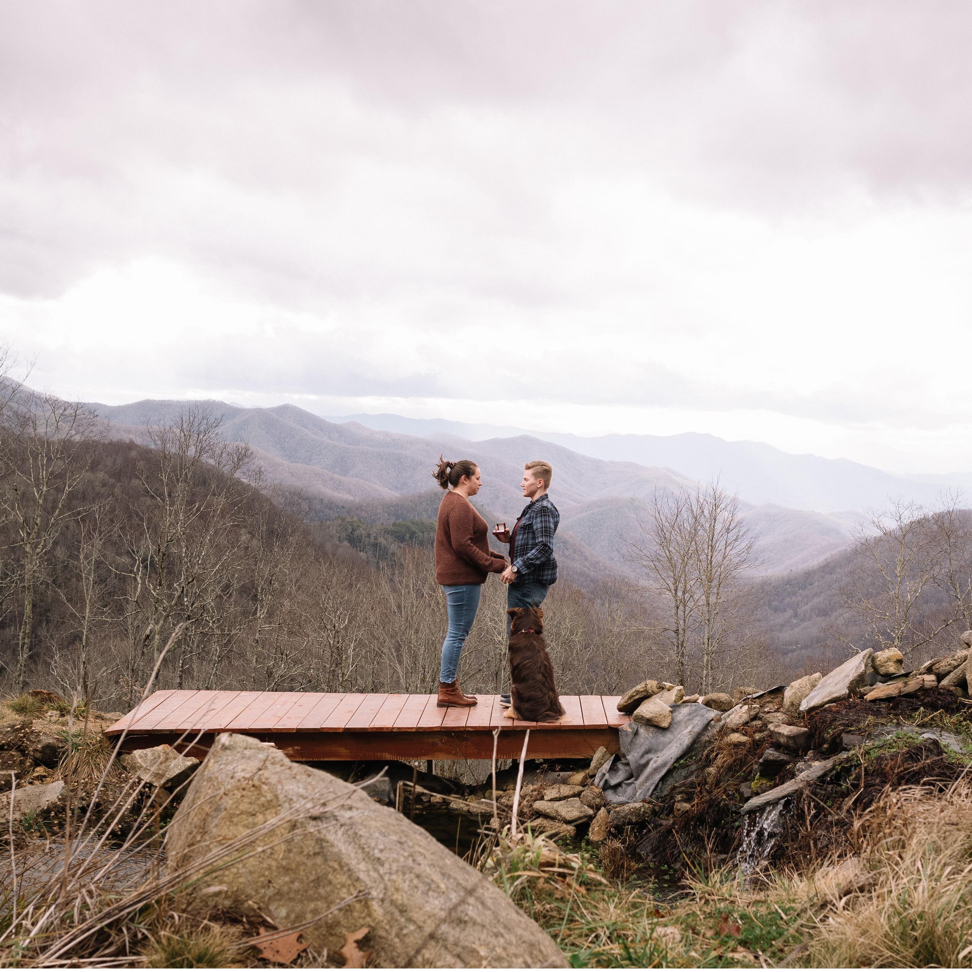 The view from where Kara proposed to Lauren (with Tessa's support.)