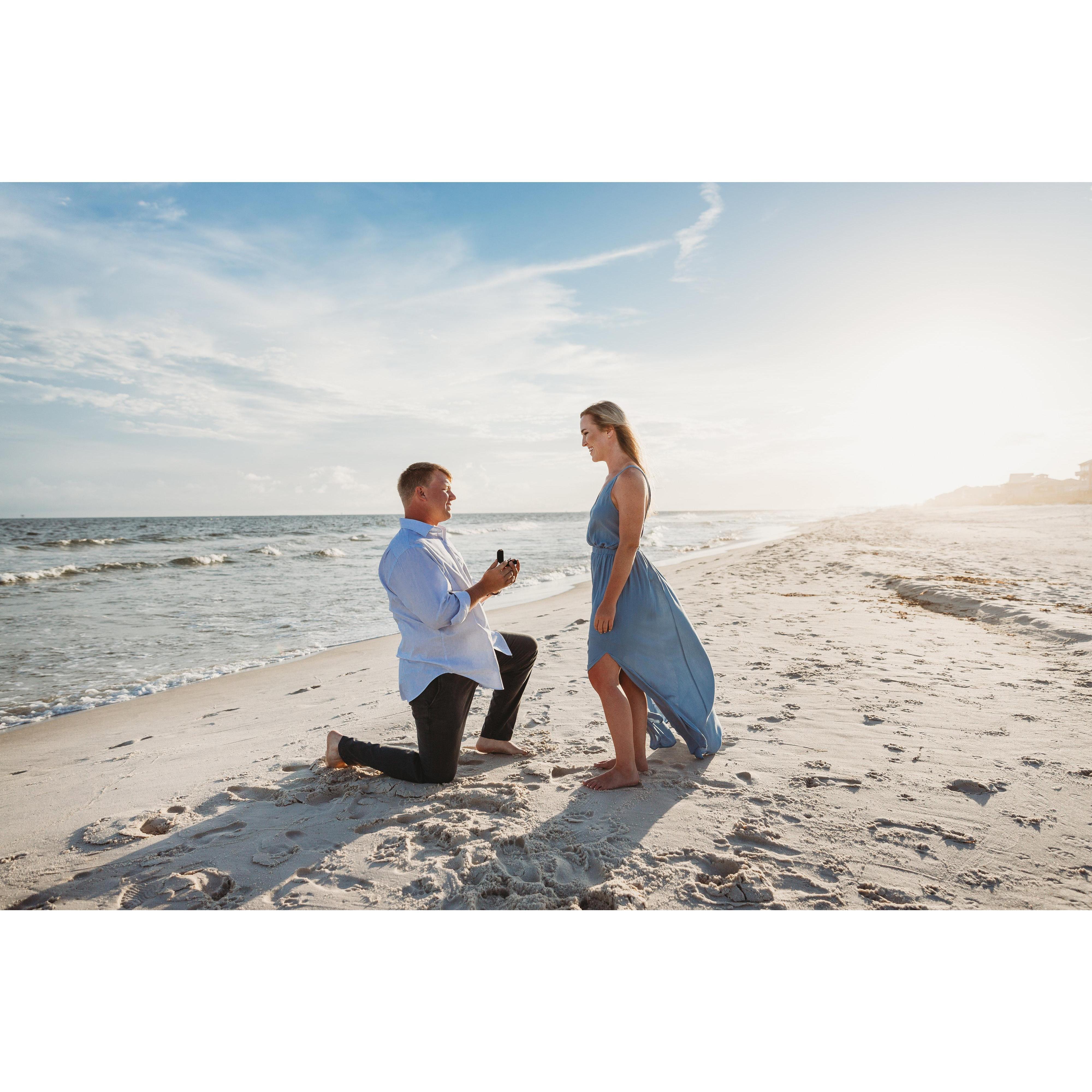 Our Engagement! Spencer had a surprise photographer there to take our pictures.