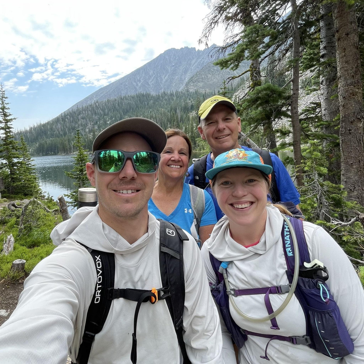 Blue Lake, MT hike with Bob + Irene Koffink
