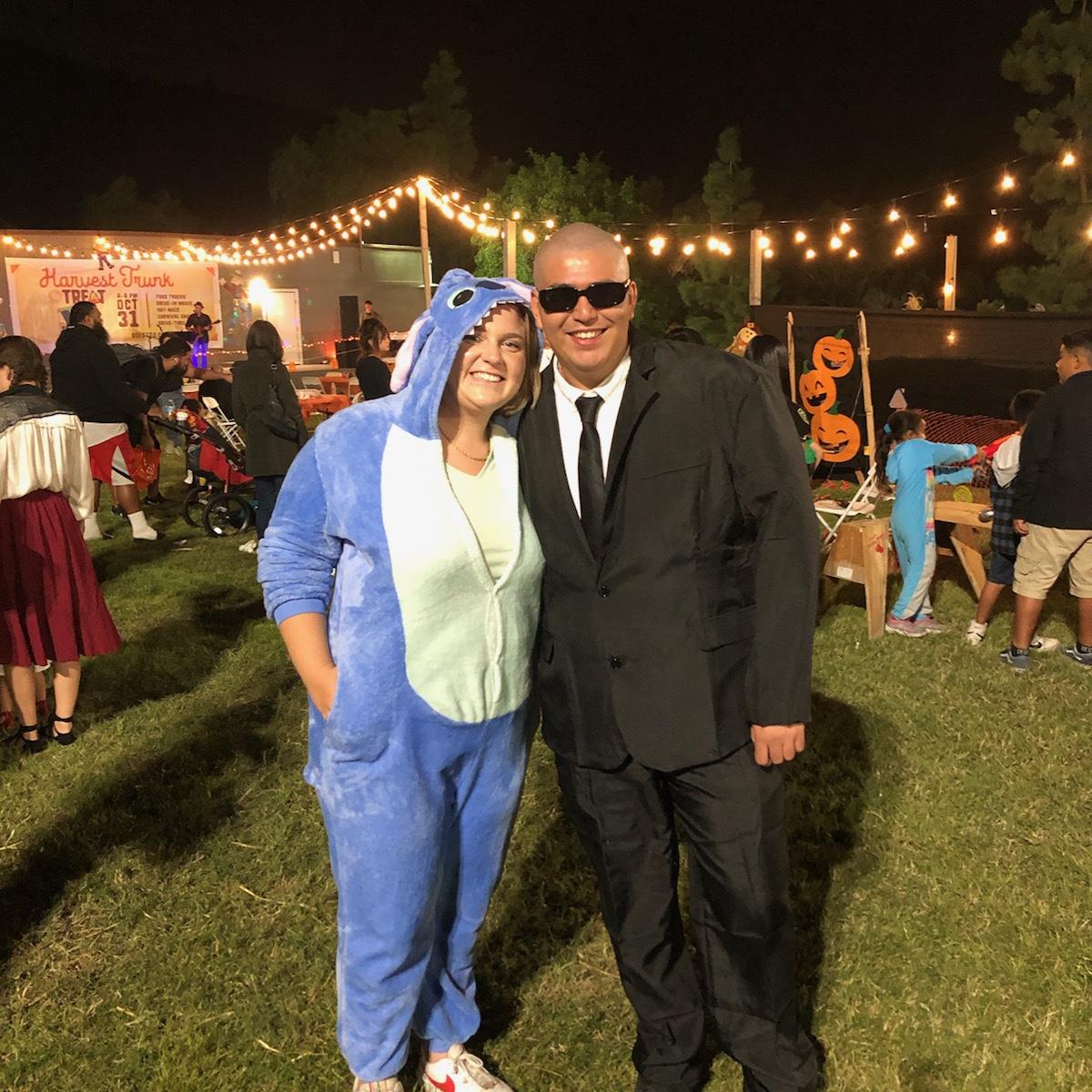Halloween 2023. No, Sam is not wearing a bald cap.