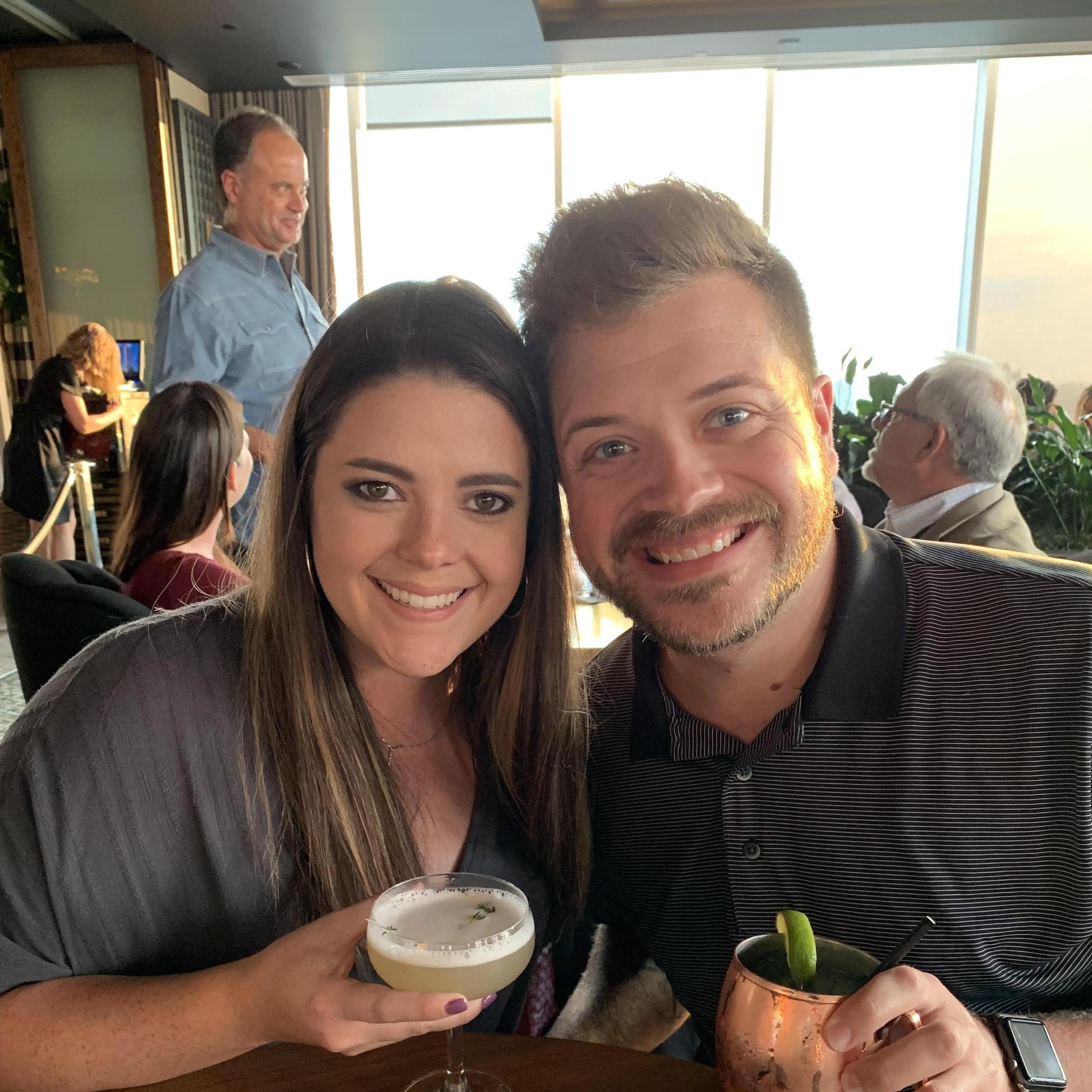 Does he look nervous? This was 3 minutes before he proposed!!