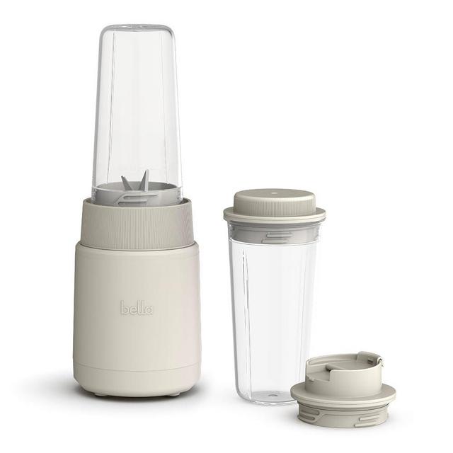 bella 6 Pcs Portable Rocket Blender, Juicer & Smoothie Maker, Press & Twist Design, EverGood™ & BPA Free Dishwasher Safe Parts, 4 Tip Stainless Steel Blade, Cord Wrap, 240 Watt Motor, Oatmilk