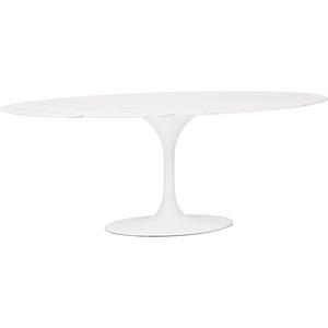 Echo Dining Table, White Marble
