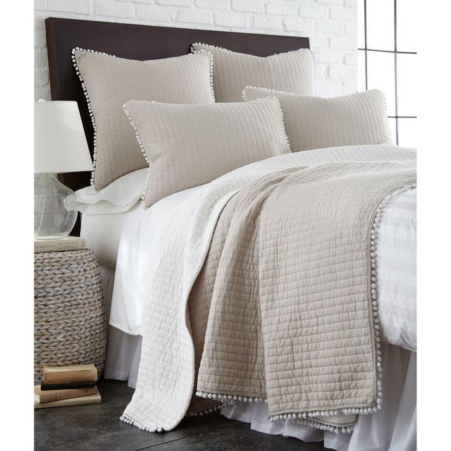 Levtex Home Niko Reversible King Quilt in Taupe
