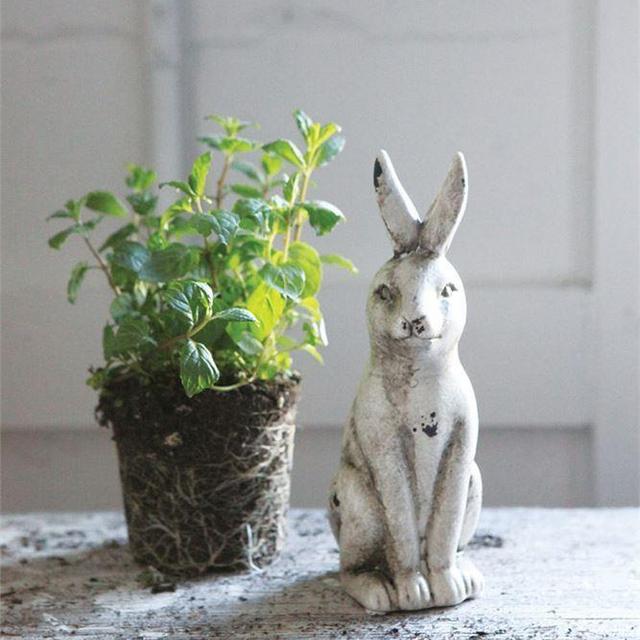 Distressed Ceramic Rabbit