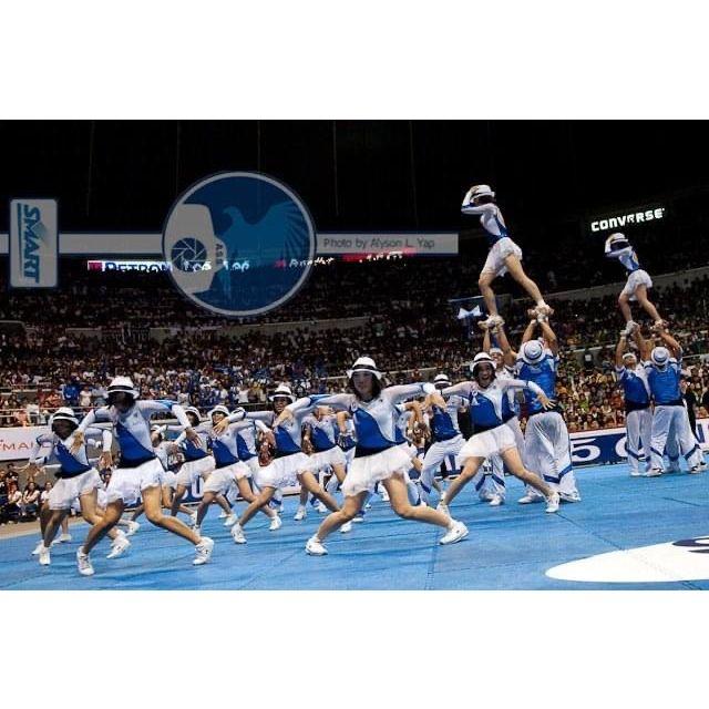 Jesse does cheerleading I guess... it's pretty cool...... #bluebabblebattalion