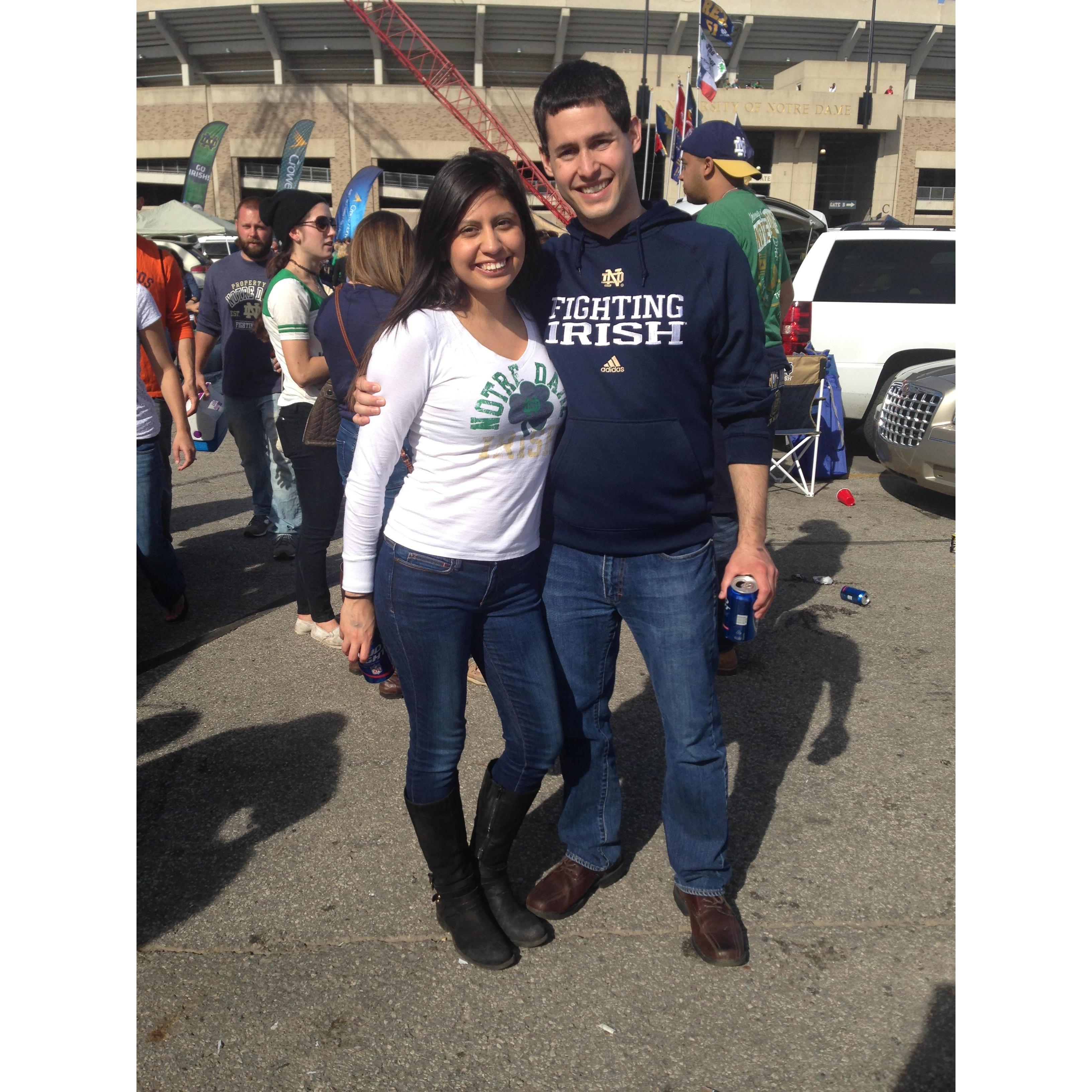 First time tailgating at ND