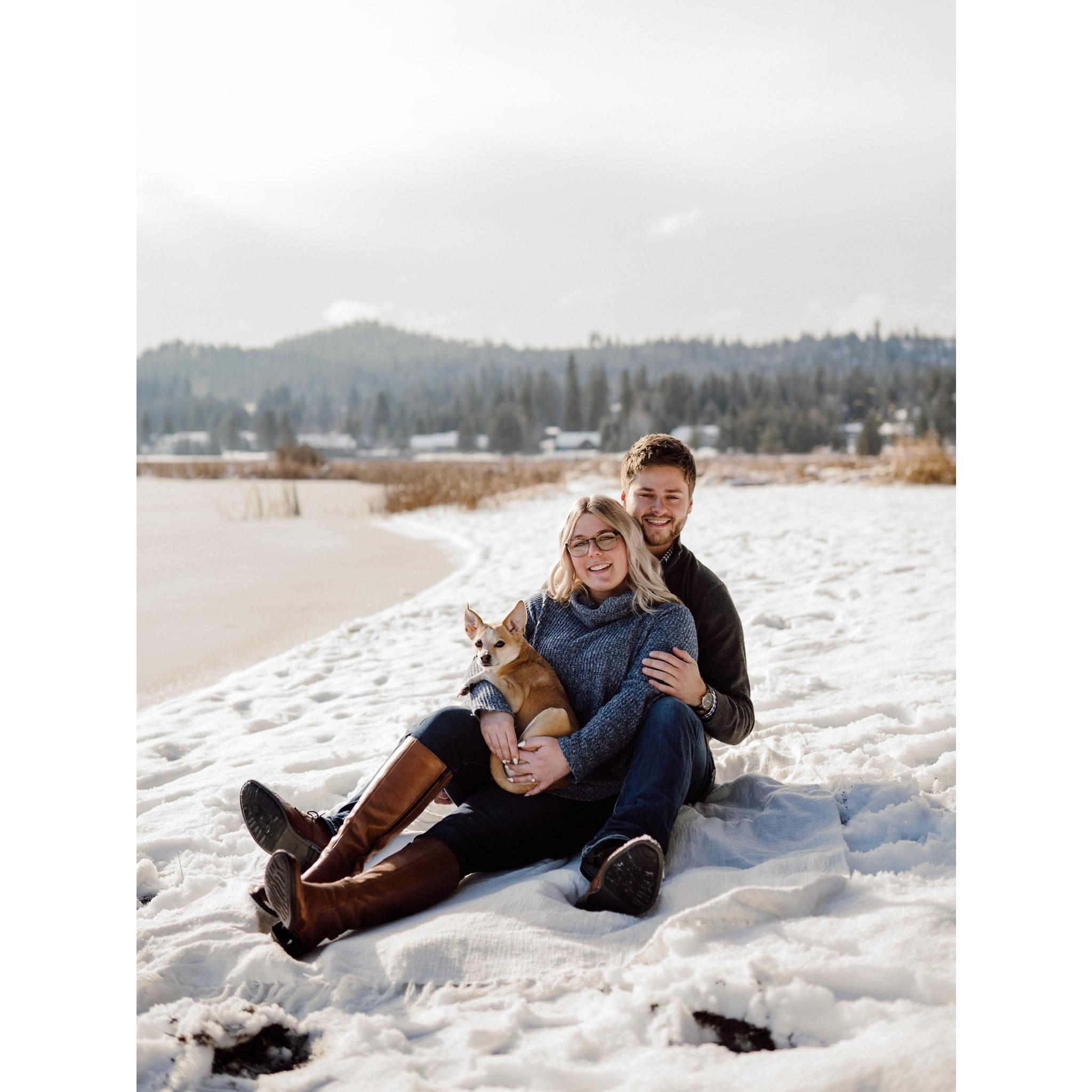 Engagement photos at the lake house! This place is so special to Cameron and it has become one of Samantha’s favorite places!