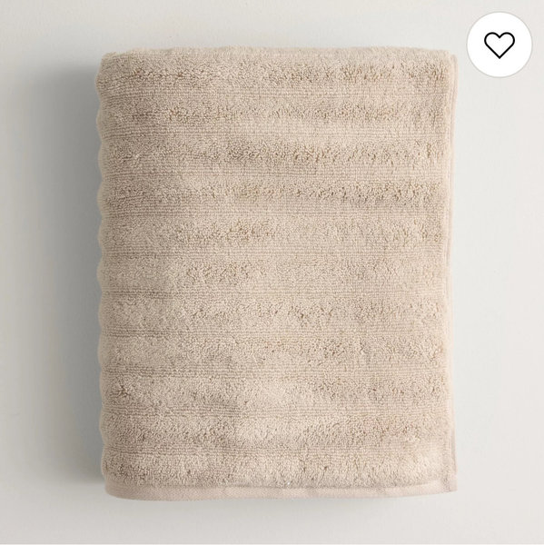 Sonoma Goods For Life® Quick Dry Ribbed Cotton Bath Towel, Bath Sheet, Hand Towel or Washcloth - Oatmeal, WASH CLOTH