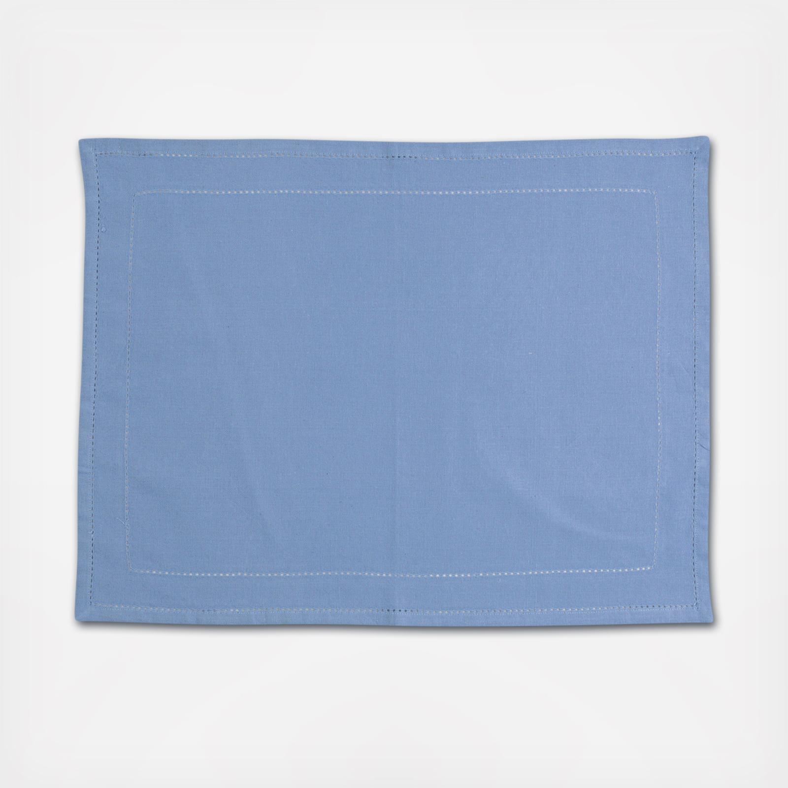 VIETRI, Cotone Linens Double Stitched Placemats, Set of 4 Zola