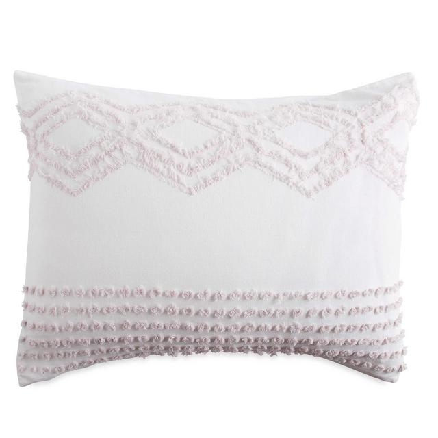 Peri Home Cut Geo Standard Pillow Sham in Lilac