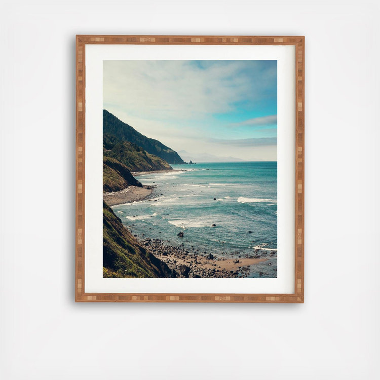 Deny Designs California Pacific Coast Highway Framed Wall Art Zola