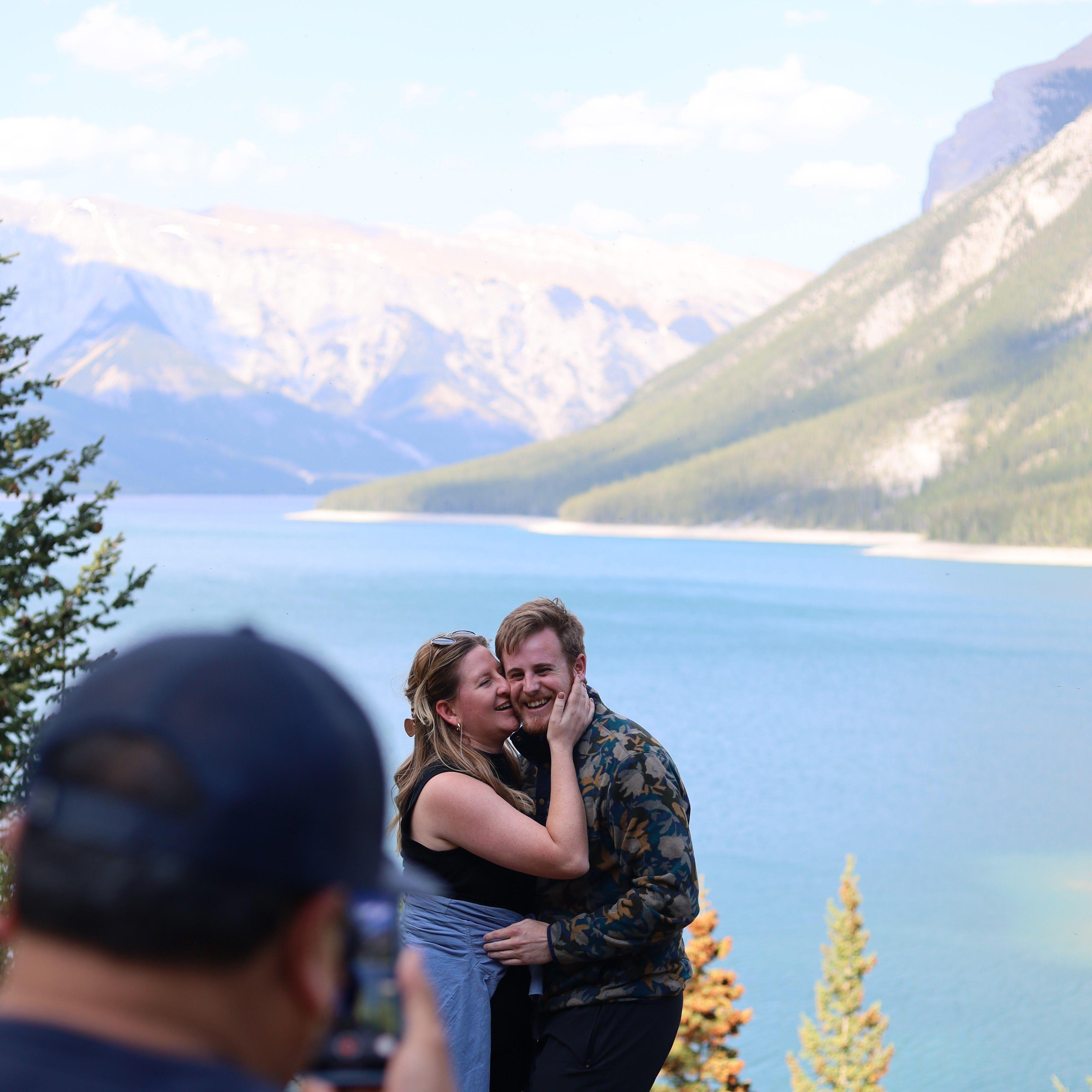 Engagement at Lake Minnewanka