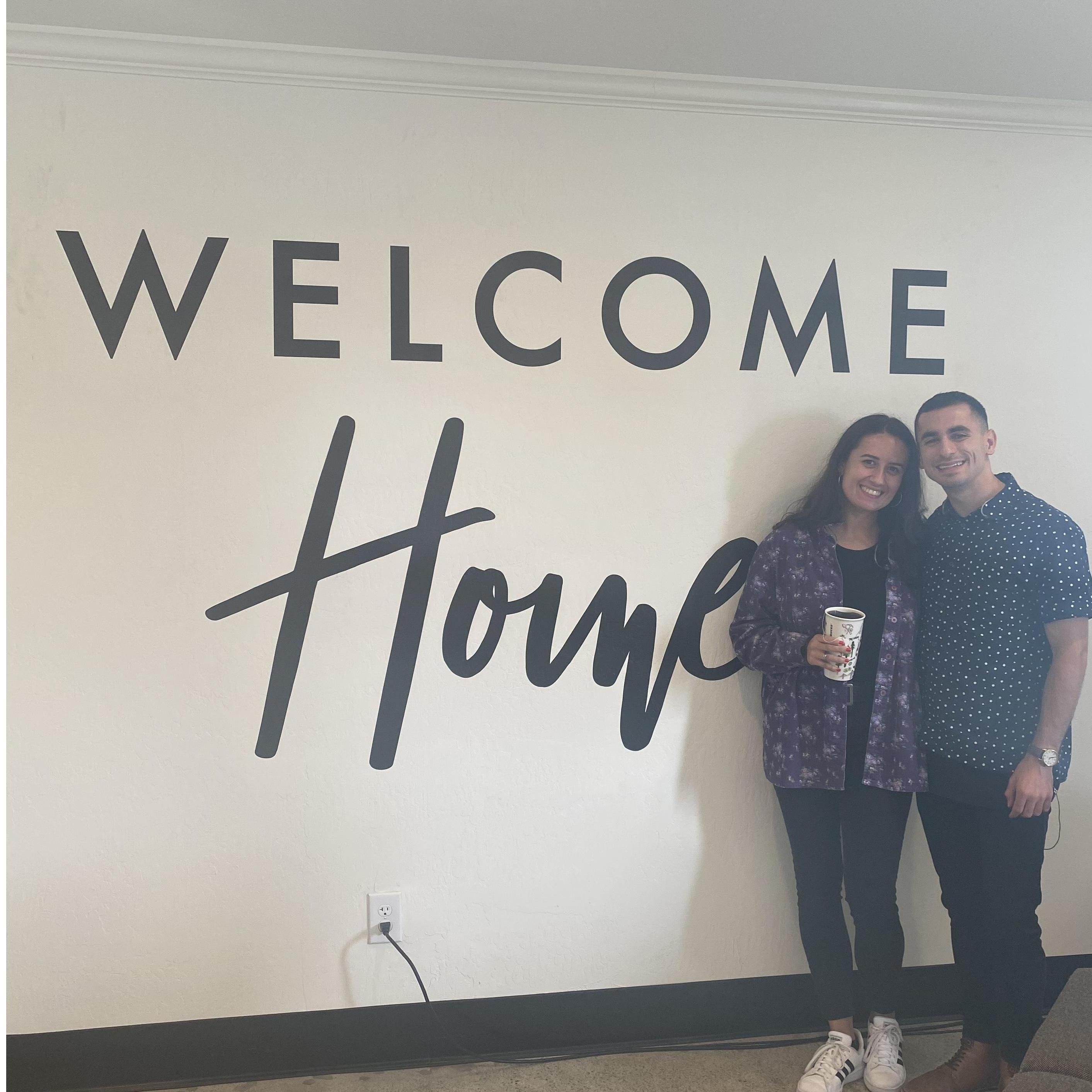 Our first service in the TFH East Bay building. We led worship together.