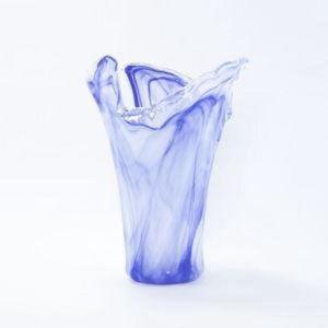 VIETRI Onda Cobalt Vase