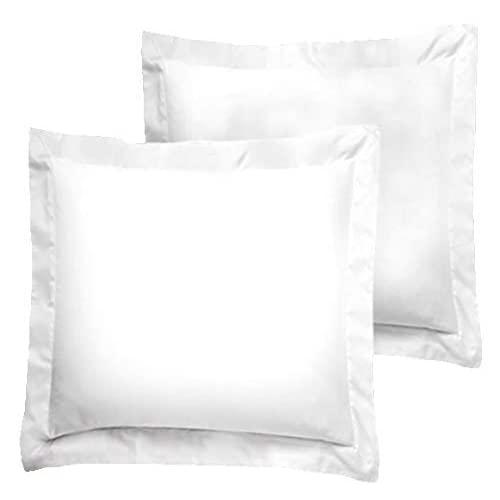 American Pillowcase Euro Shams 26x26 Set of 2 Pillow Covers - Luxury 100% Egyptian Cotton (2 Pack, European 26 x 26, White)