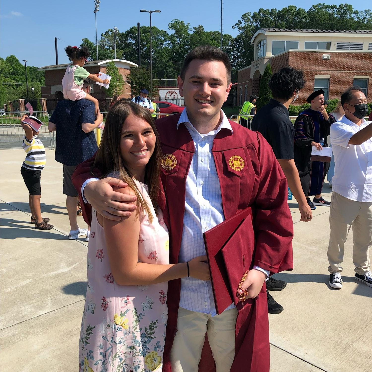 Celebrating Max's graduation from Elon. 05/20/22