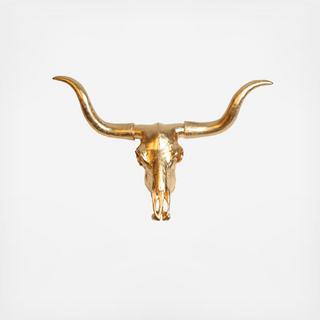 Resin Faux Taxidermy Cow Skull