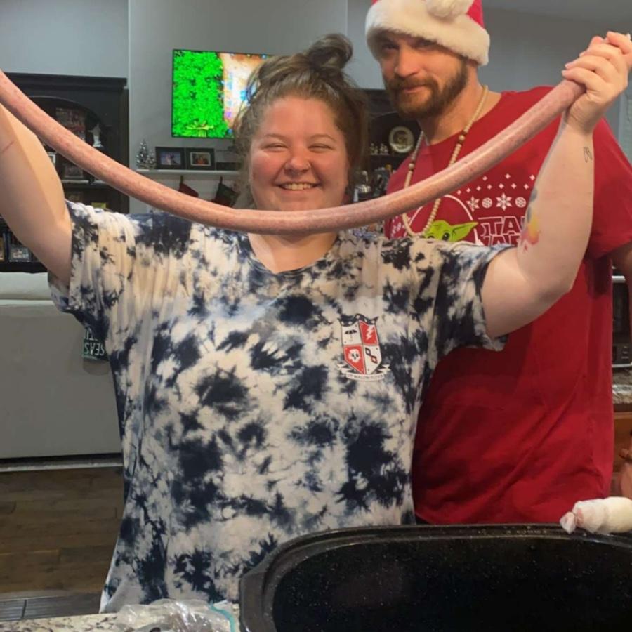 Our first time making kielbasa!