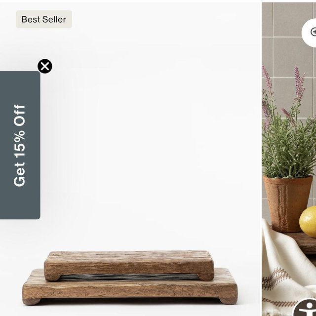 Mango Wood Rectangular Pedestal