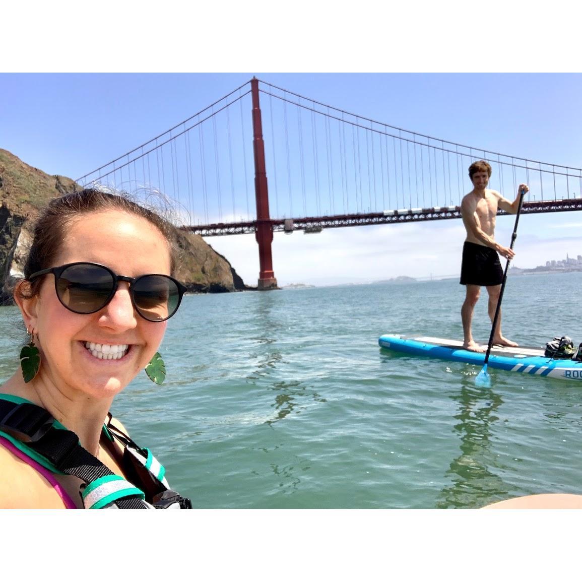 Quarantine has meant lots of paddling, biking, hiking, and playing outside together.
