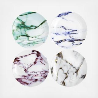 Marble Assorted Canape Plate, Set of 4