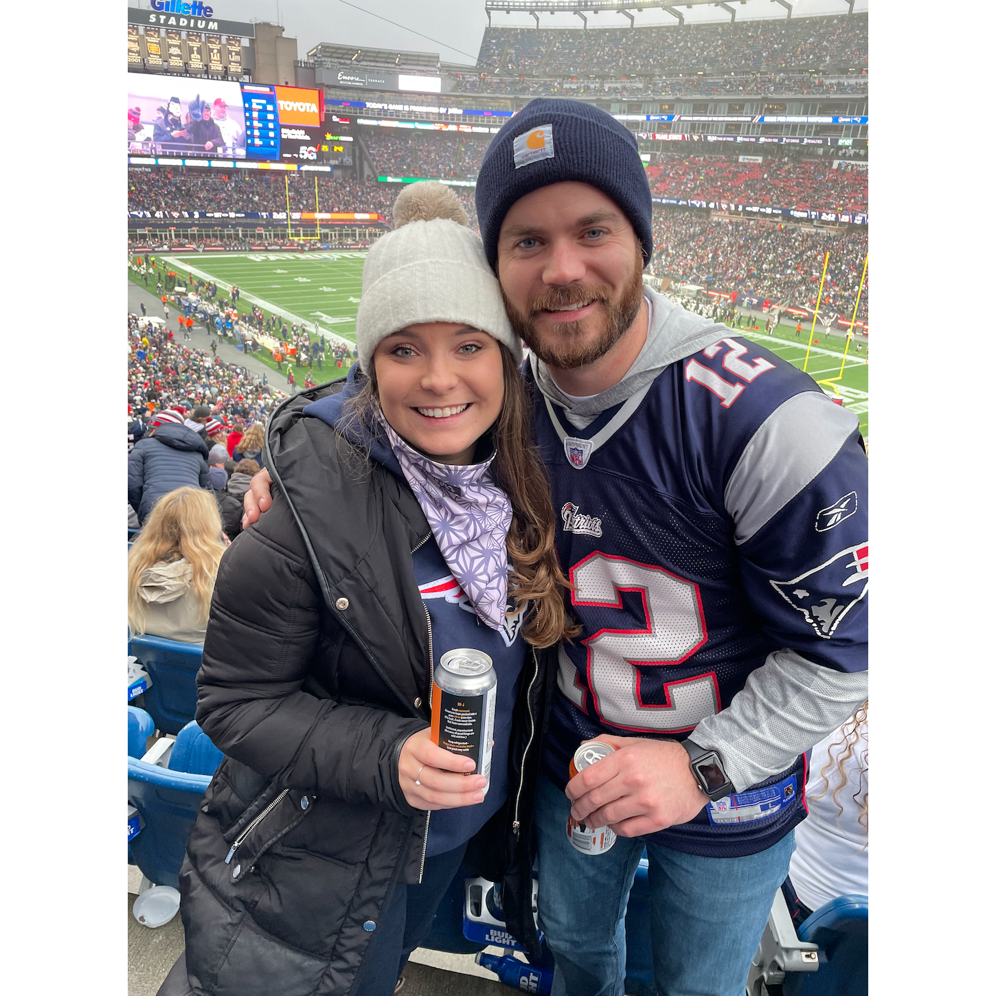 Our second Patriots game. Next game will be to see the Chicago Bears!