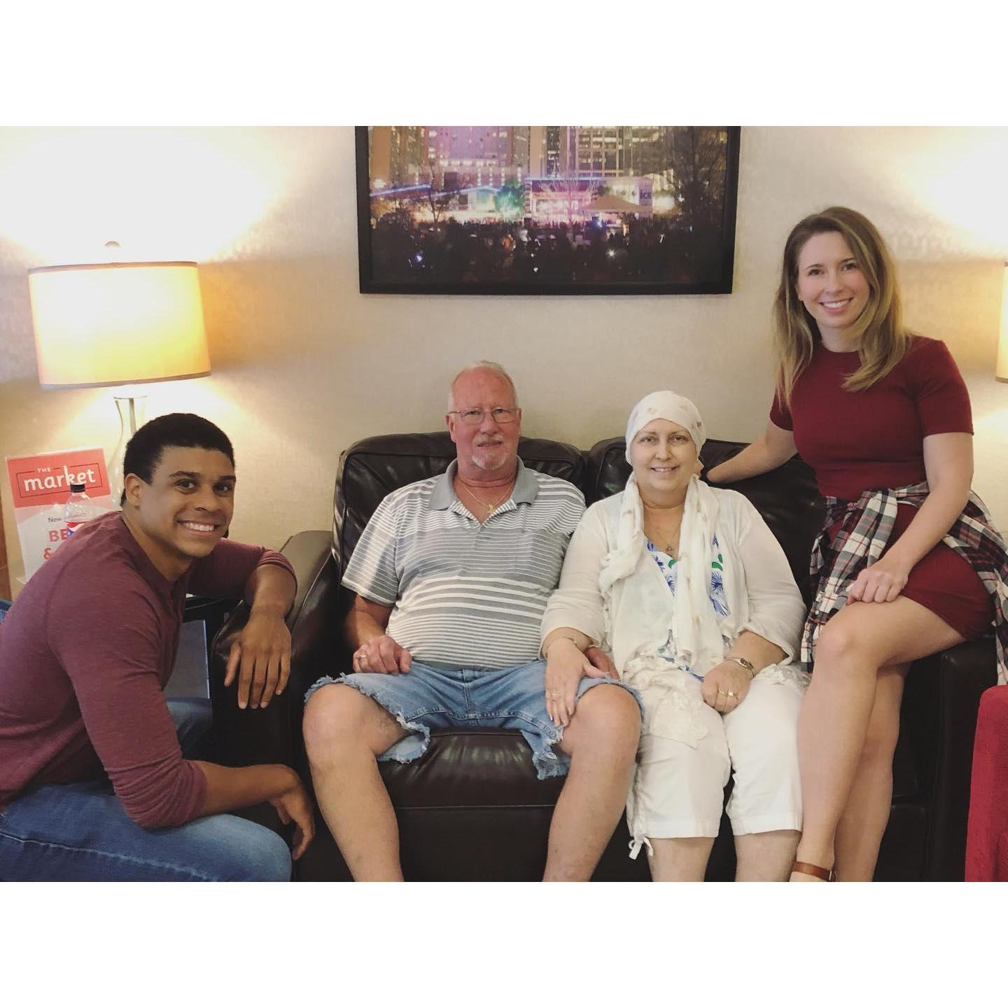 Time with my family. Mom loved Jay.