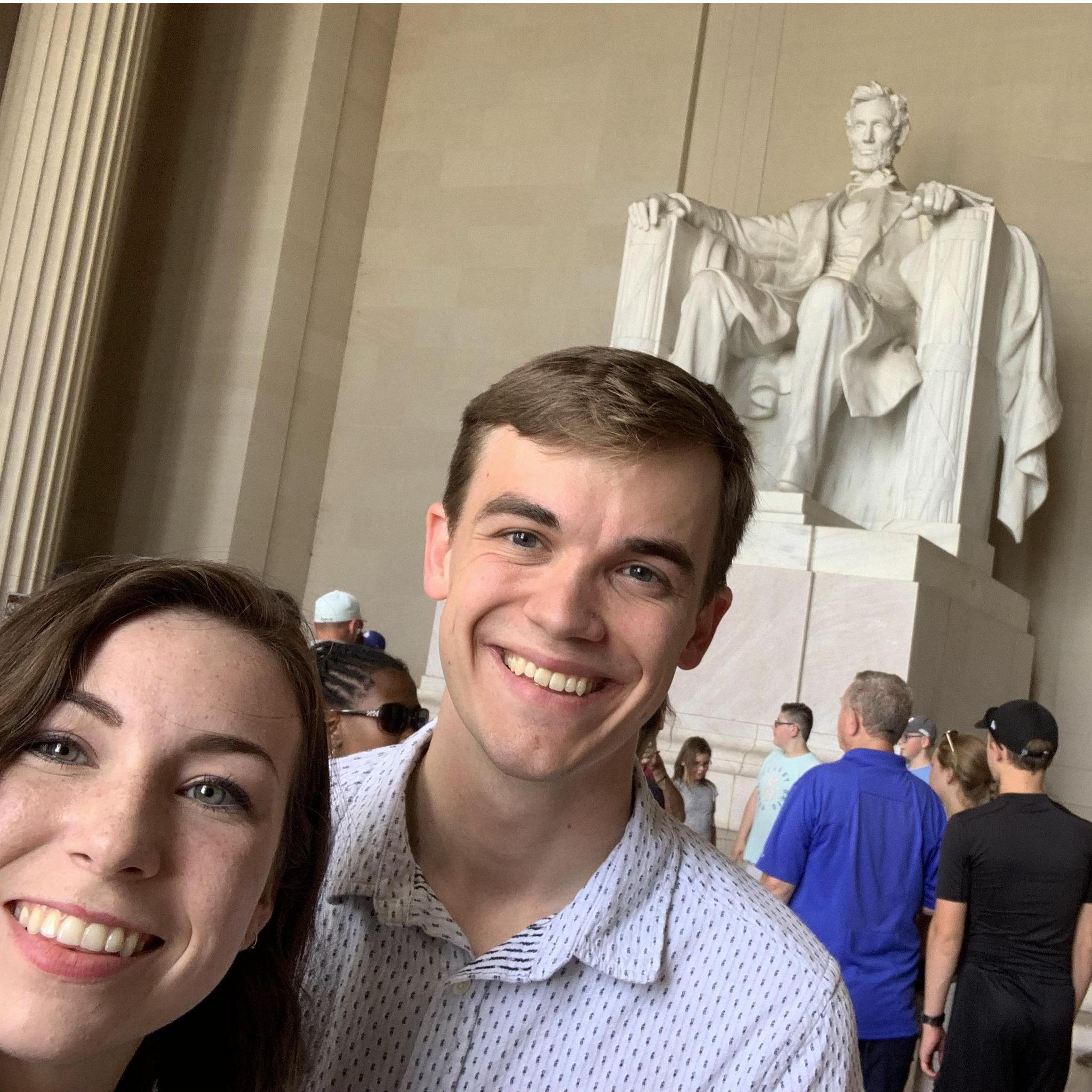 Clue 2: Now, let's go to the mall. 1 & 16
16 = Sixteenth president, Abraham Lincoln (Lincoln Memorial)