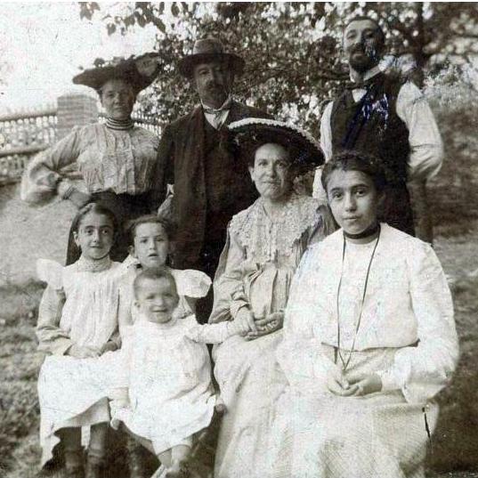 Brenton's Great-Great grandpa Gottlieb, Great-Great grandma Elsa, Great grandpa Emil (baby boy) & family in Prague