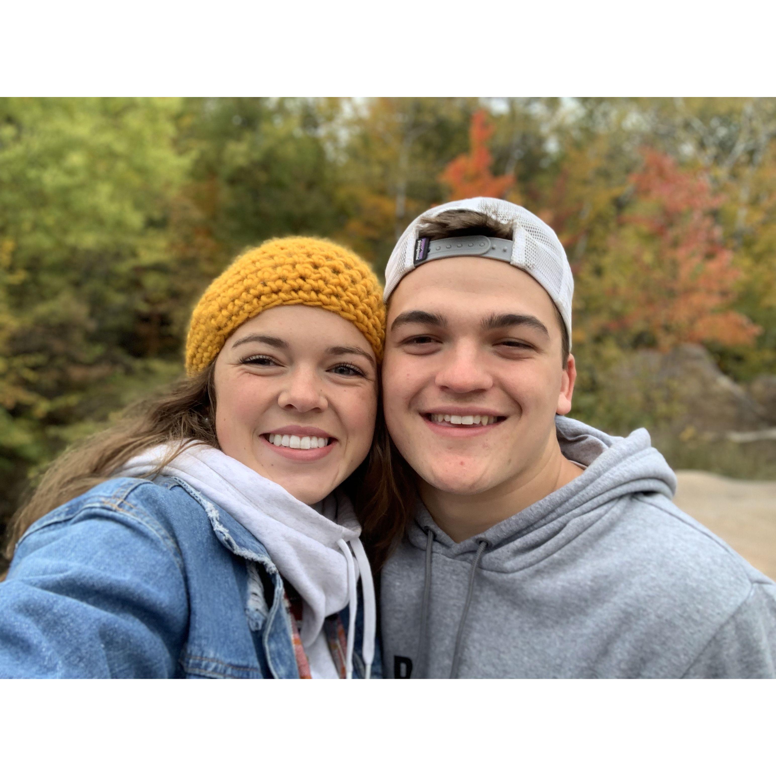 Josh visiting Reilly at college