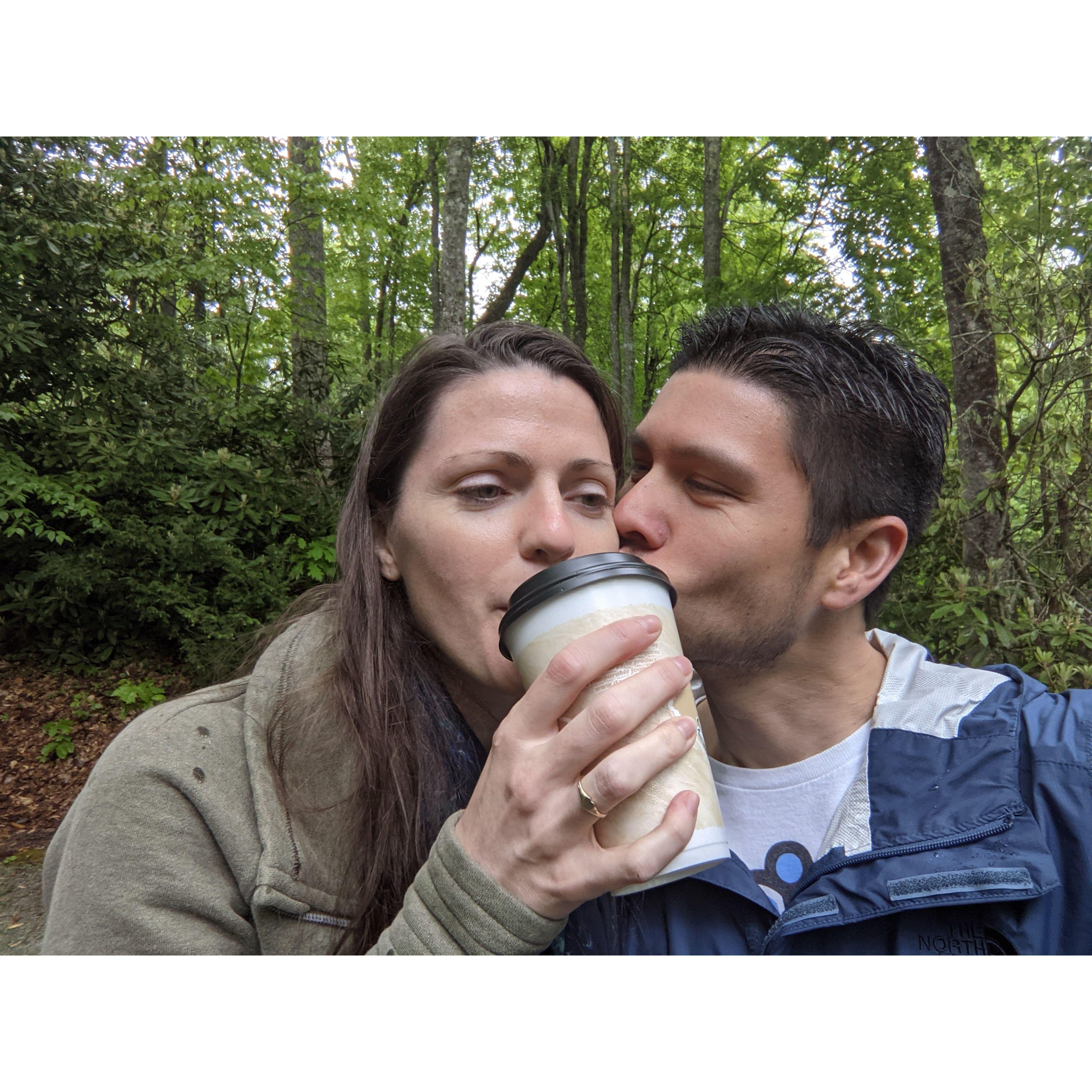 Bridget's first love: coffee.  