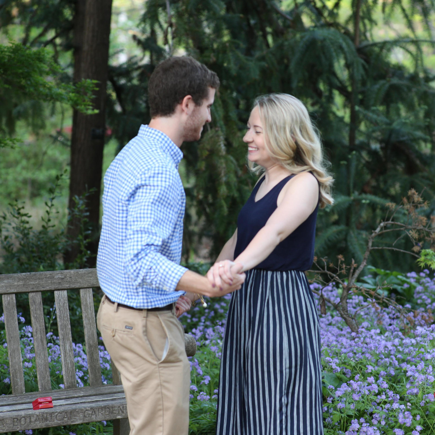 A fiancé and a ring make for one happy birthday girl.
