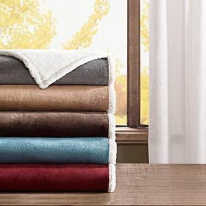 Premier Comfort Microlight Plush to Berber Blanket, King, Blue
