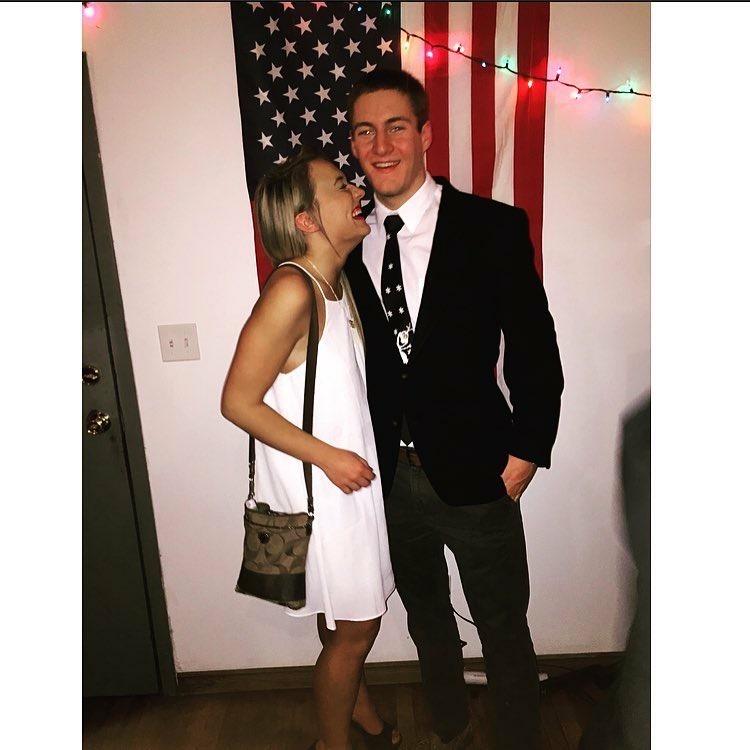 We dressed up nicely for a couple college kids, if we do say so ourselves.