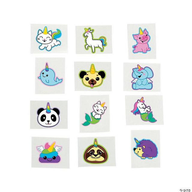 Bulk 72 Pc. Anicorn Temporary Tattoos