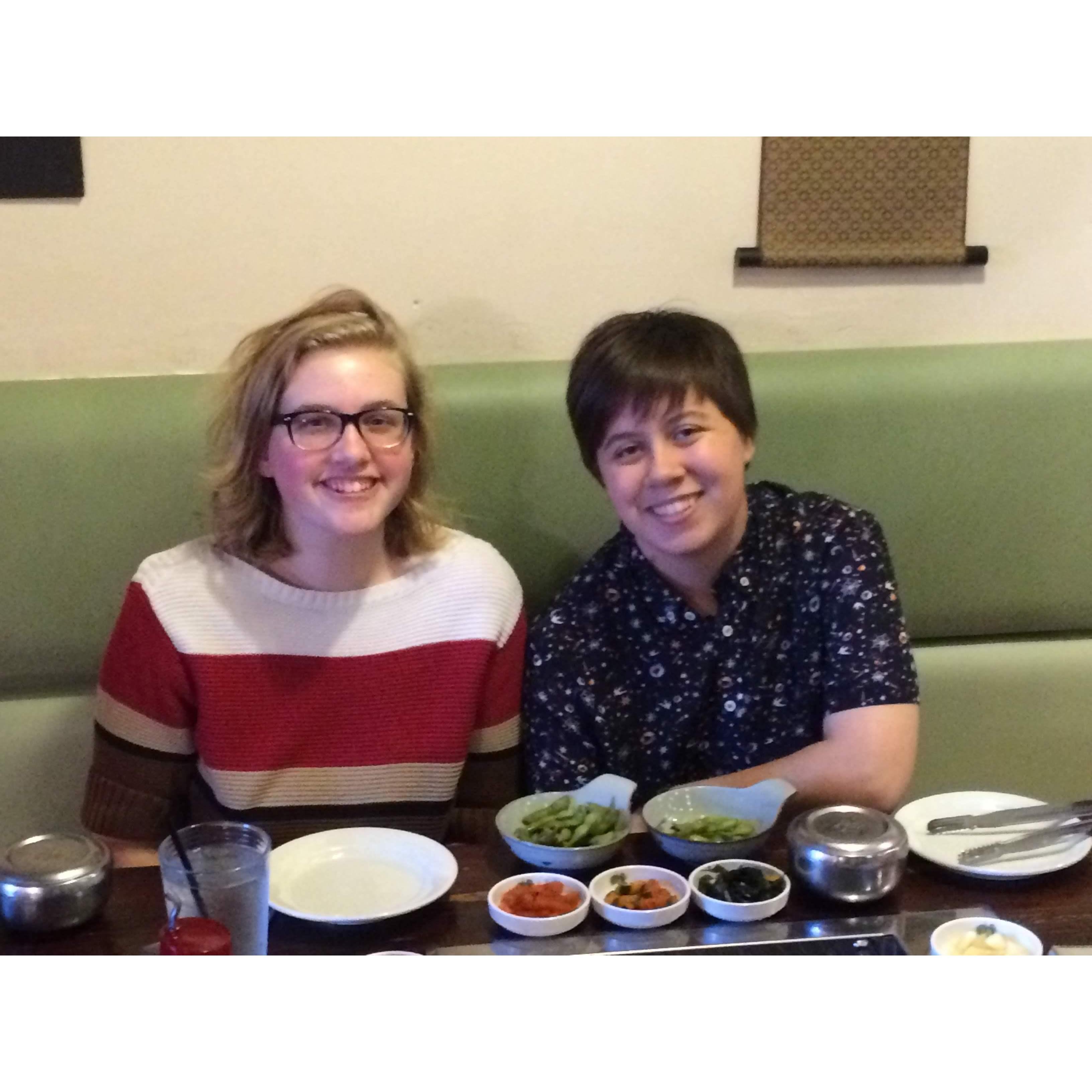 One of our first dates in Asheville, May 2017