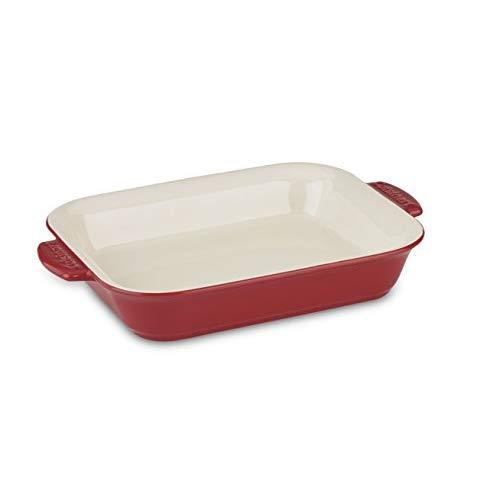 Cuisinart CCB30-36R Chef's Classic Ceramic Bakeware-4 Quart Large Rectangular Baker, Red