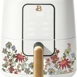 B - 3-Quart Digital Air Fryer, TurboCrisp Technology, 4 Presets, 170°F-400°F, Non-Stick, Dishwasher Safe, 1200 Watt. (WILDFLOWER WHITE)