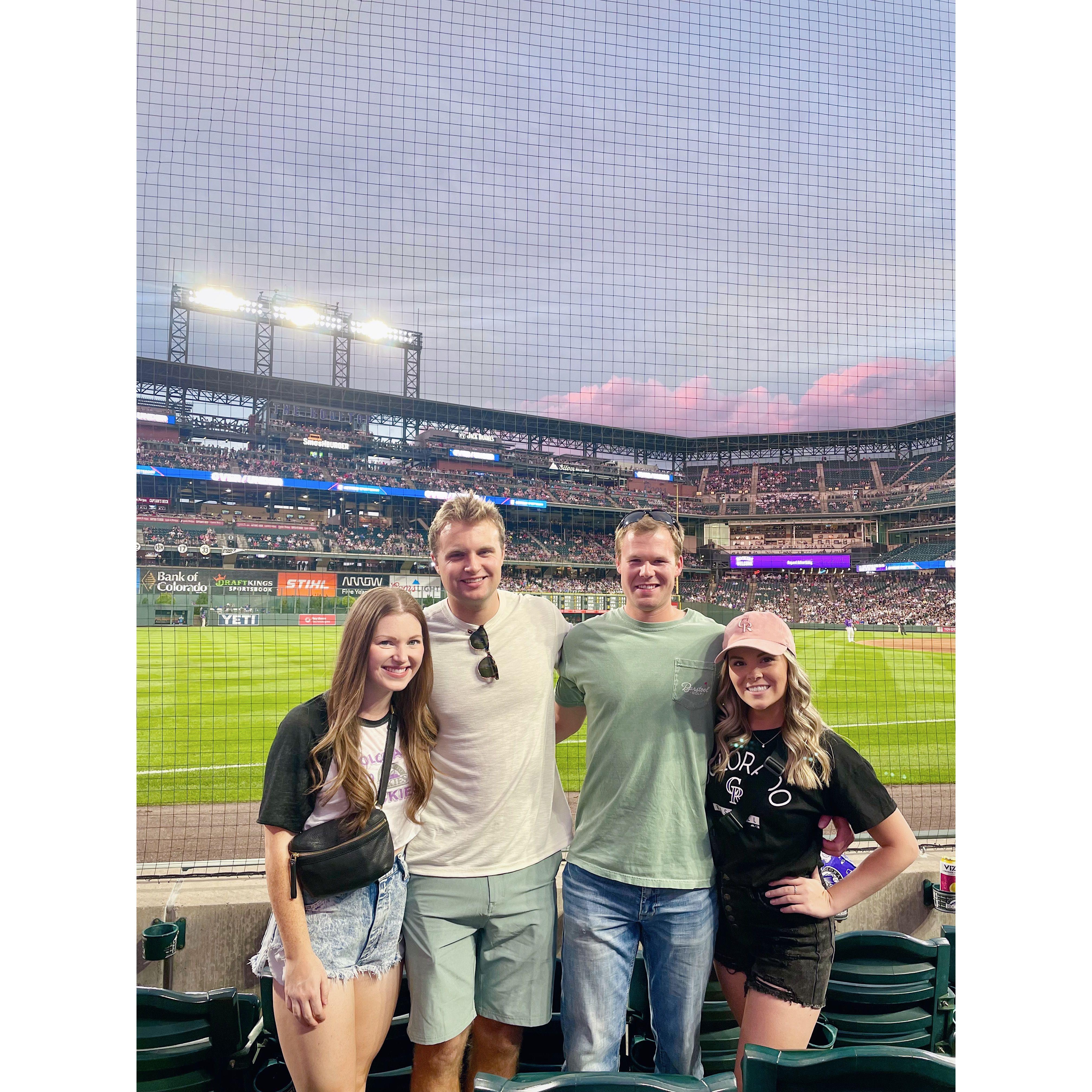 Rockies game with good friends