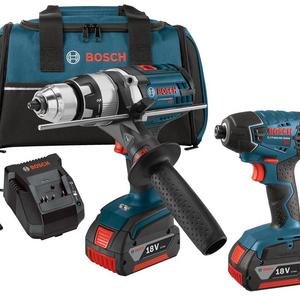 Bosch CLPK222-181 18-volt Lithium-Ion 2-Tool Combo Kit with 1/2-Inch Hammer Drill/Driver and 1/4-Inch Hex Impact Driver