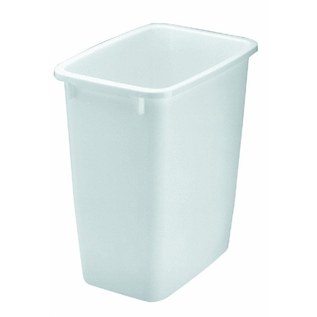 21 Quart Wastebasket in White