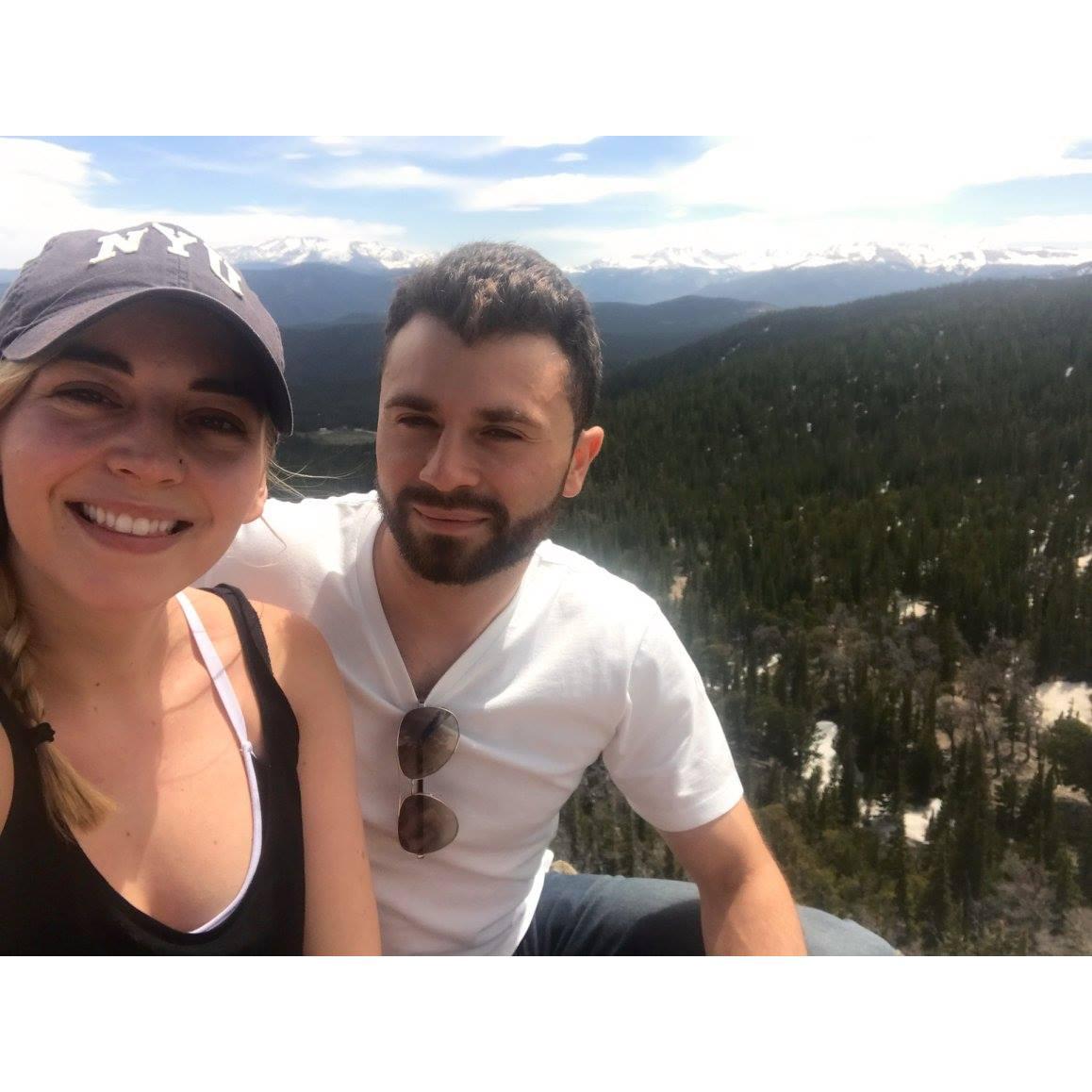 St. Mary's Glacier hike in Colorado, we were both thinking "I love you!" but still didn't have the guts to say it / June 9, 2017