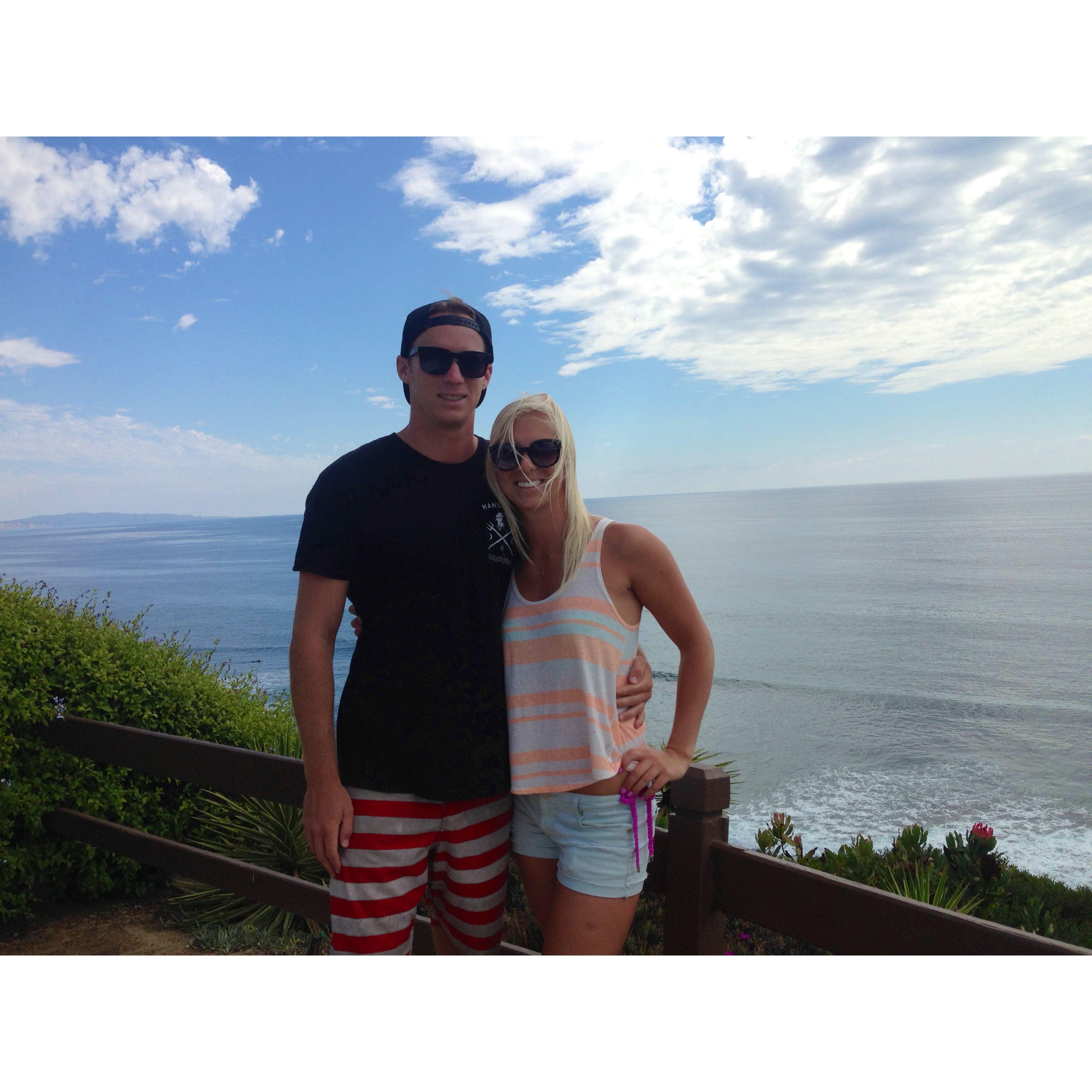 One of our first photos together, Encinitas, CA :)