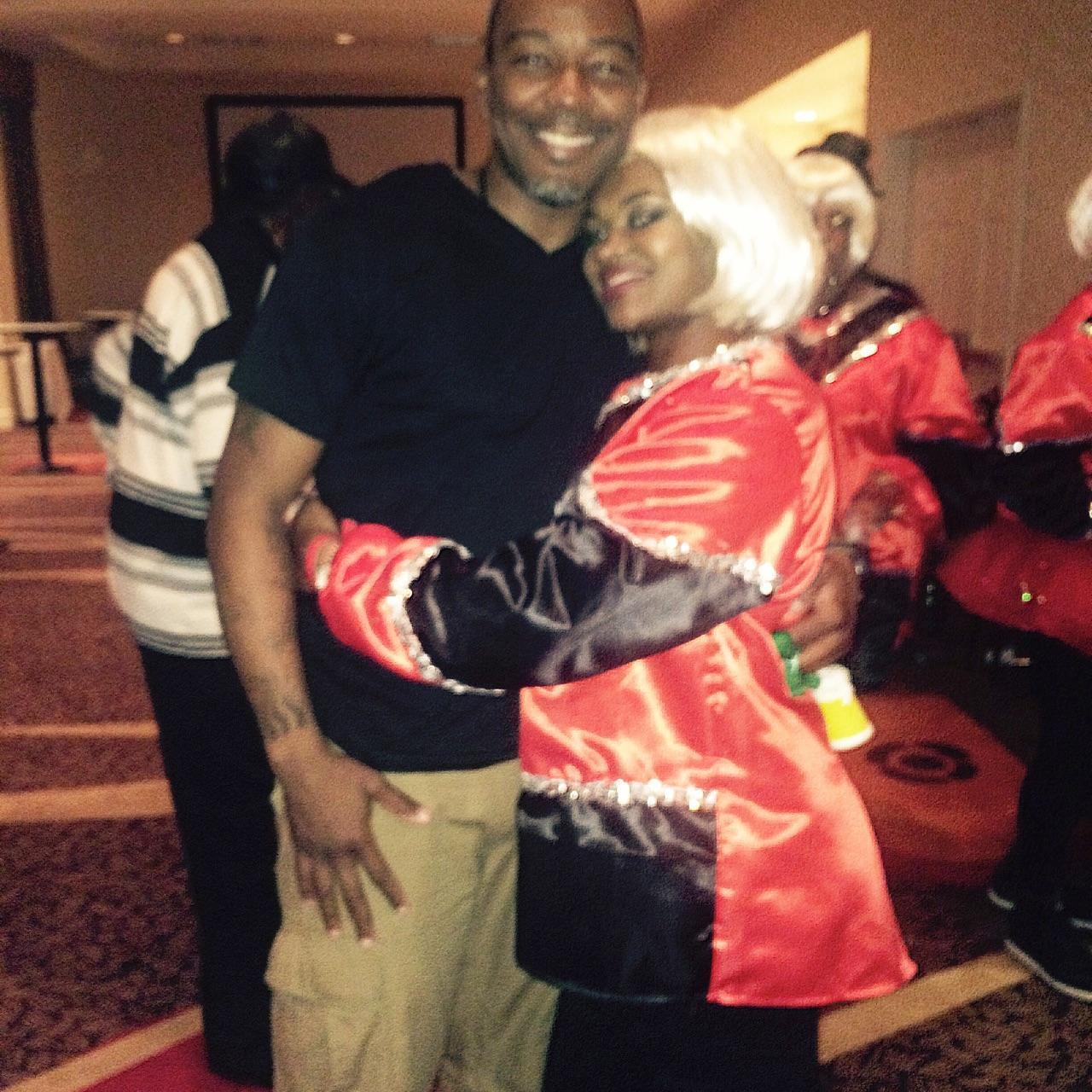 This was the couple's very first embrace! At the MKFF Inaugural Ride After Party.