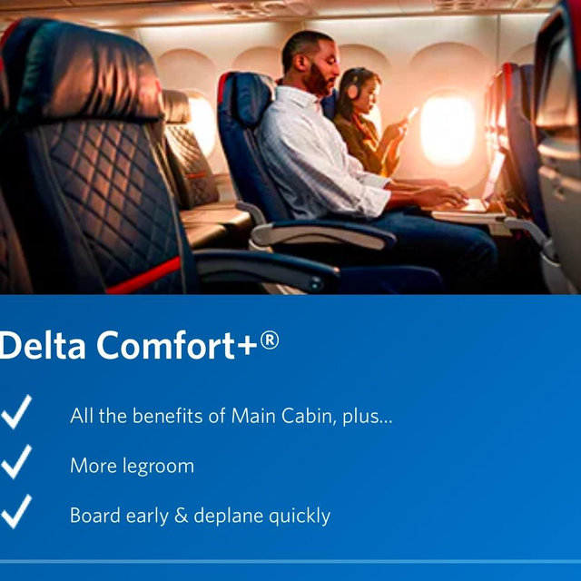 Upgrade from Basic Economy to Comfort 😉