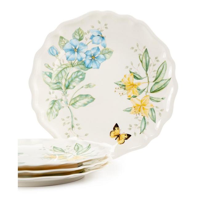 Lenox Butterfly Meadow Set of 4 Melamine Dinner Plates